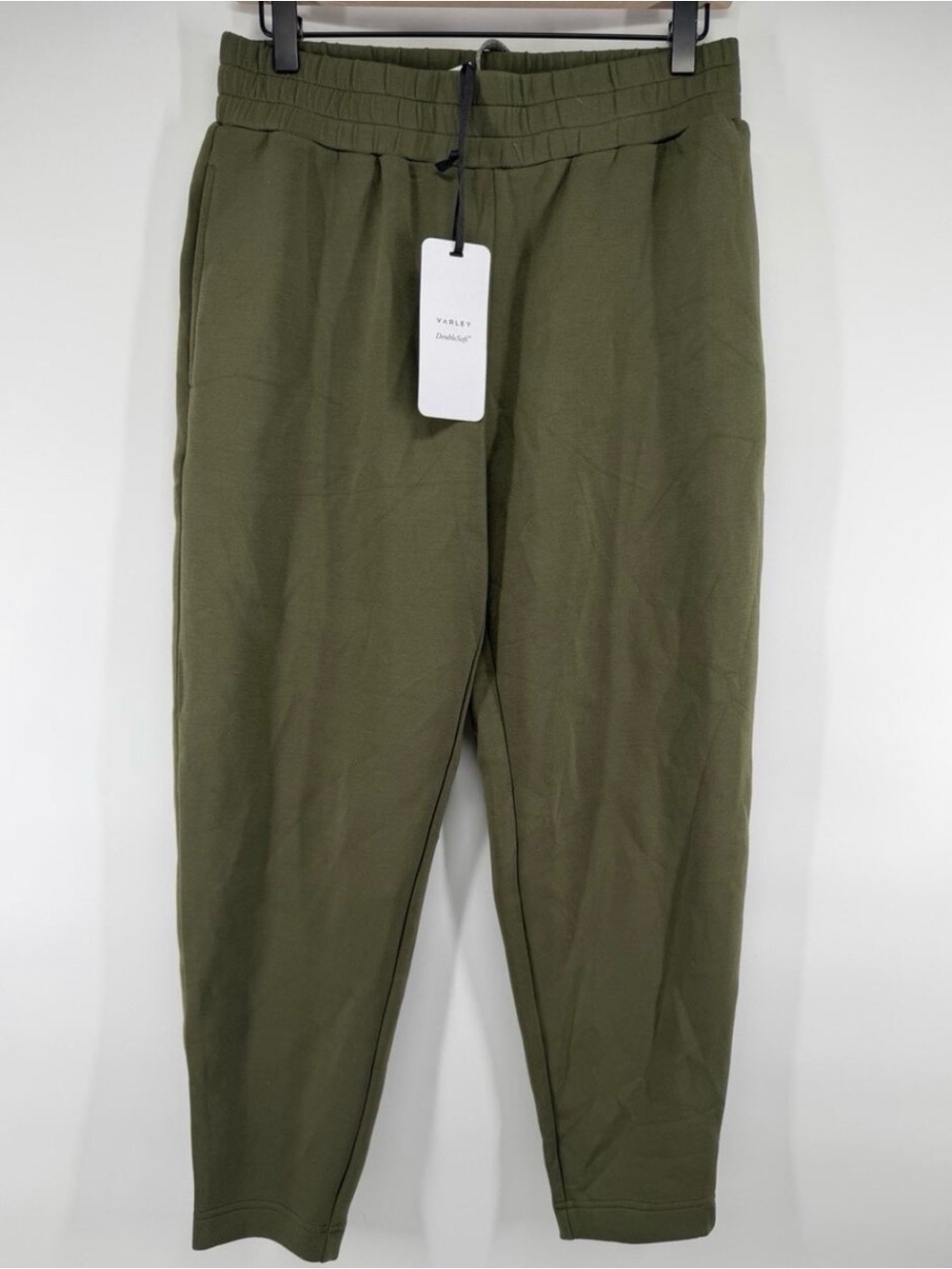Varley Olive Drawstring Tapered Joggers